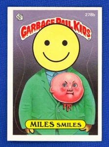 1987 Topps Garbage Pail Kids Series 7 # 278b Miles Smiles - Picture 1 of 2