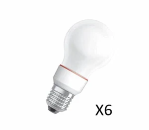 6 Stück OSRAM LED Classic A 1W(25W) Rot 80064-01 - Bild 1 von 2