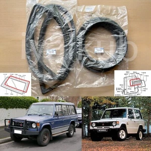 for Mitsubishi Pajero Montero Shogun front rear windshield weatherstrip seal - Picture 1 of 7