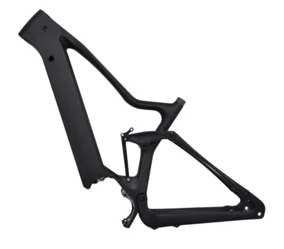 Dengfu 29er Ebike Carbon Frame Suspension XC BAFANG M600 120mm Travel E05 S M