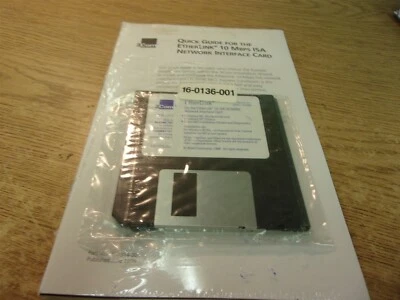 Guia rápido 3Com 09-1314-001 para a placa de interface de rede Etherlink 10MBPS1SA - Imagem 1 de 4