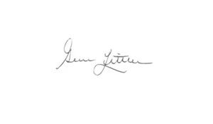 Genuine Hand Signed GENE LITTLER 3"X5" Index Card PGA Golf Legend - Imagen 1 de 1