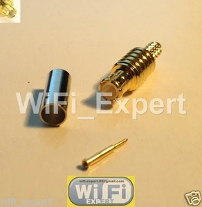 100 x câble MCX prise droite mâle sertissage RG174 RG316 RG179 RG188 RF de haute qualité USA - Photo 1/2