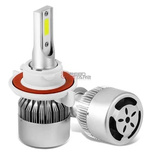 STYLISH UNIVERSAL H13 6000K DIAMOND WHITE LED HEADLIGHT BULBS W/ COOLING FAN - Imagen 1 de 7