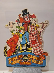 Vintage 1985 Ringling Bros Barnum Bailey Circus Clowns Felt Pennant ~17"x14" - Picture 1 of 11