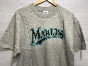 Vintage Florida Marlins Shirt MLB Majestic New with Tag Men’s Large Lo DUCA NWT - Picture 1 of 9