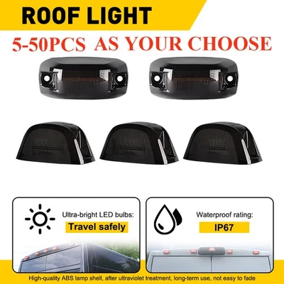 5-50X Cab Roof Marker Running Light Housing For 14-2023 Dodge Ram 1500 2500 3500 - Image 1 of 4