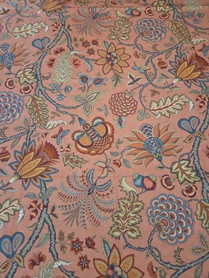 183cm ILIV Fabric Tree Of Life Blush 72inch Print Flowers Craft Cushion  - Image 1 of 3