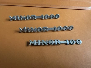 Placa Morris Minor 1000 original cromada - Imagen 1 de 3