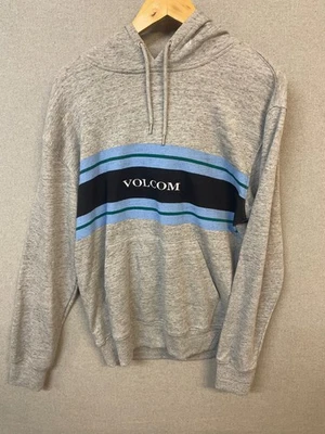 Volcom Unisex Small Grey Long Sleeve Logo Casual Hoodie BNWT - Image 1 of 4
