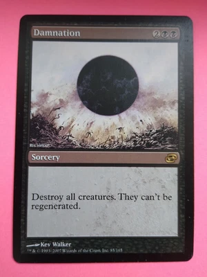 Magic The Gathering 2007 PLANAR CHAOS Damnation Rare 85/165 NM Art Kev Walker 1X - Image 1 of 4