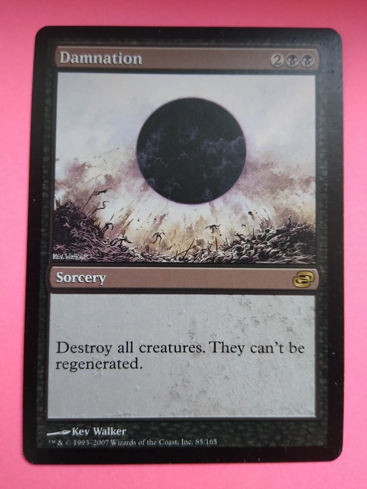 Magic The Gathering 2007 PLANAR CHAOS Damnation Rare 85/165 NM Art Kev Walker 1X - Image 1 of 4