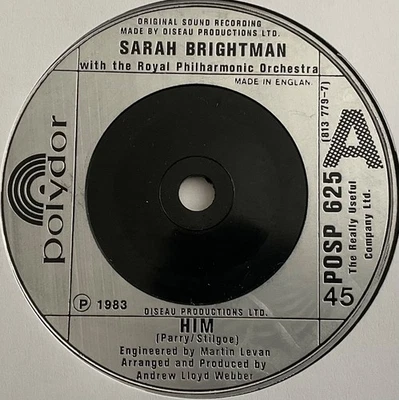 Sarah Brightman - Him - 7” Vinyl Single - Image 1 of 3