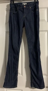 CAbi Jeans 334 Lou Lou Dark Wash Straight Leg Größe 4 Low Rise Jeans - Bild 1 von 10