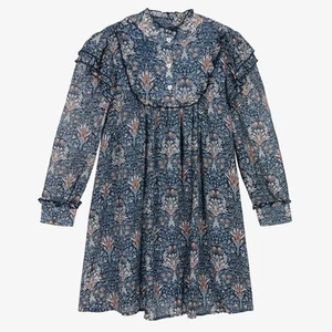 Angel's Face-Teen Girls Blue Floral Chiffon Dress Size 10-11 years - Picture 1 of 8