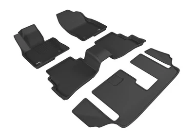Floor Mats Custom Liners Kagu Black 1st-3rd Row fits 2016-23 Mazda CX-9 7-Seater - Image 1 of 4