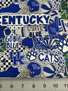 University of Kentucky UK 100% Cotton 42"W x 25" L Remnant, Sewing - Picture 1 of 2
