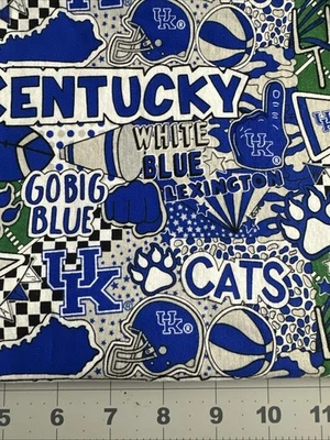 University of Kentucky UK 100% Cotton 42"W x 25" L Remnant, Sewing - Image 1 of 2
