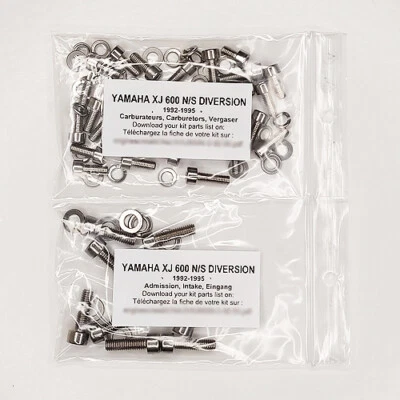 YAMAHA XJ 600 N S DIVERSION 1992-1995 Kit n°1 vis BTR inox carburateur XJ600