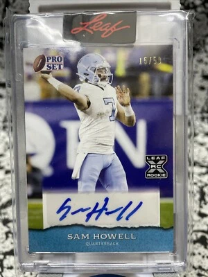 SAM HOWELL 2022 #/50 Blue Jersey Match Leaf Pro Set XRC RC Rookie Auto Pro SH1 - Image 1 of 4