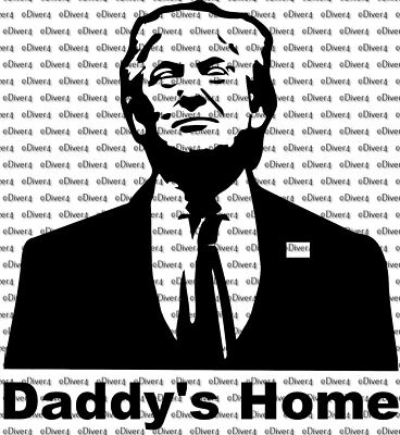 Calcomanía de vinilo sonriente del presidente Trump de Daddy's Home #2 MAGA Foto 1 de 4