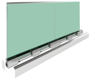 Ganzglasgeländer Balkongeländer Geländer ALU Modul  Terrassengeländer Selbstbau - Bild 1 von 14