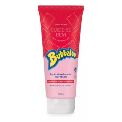 Bubbaloo Strawberry Moisturizing Deodorant Lotion Skin Care 200ml O Boticário - image 1 of 3