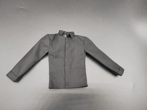 Modelo de camisa negra para caballero a escala 1/6 para cuerpo estrecho de 12 - Imagen 1 de 2
