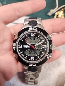 Mossimo Mens Watch Stainless Steel Working New Batteries Digital And Analog - Picture 1 of 17