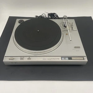 Sony PS-X45 XTAL-Lock Fully Automatic Turntable VTG Silver TESTED WORKING READ - Picture 1 of 12