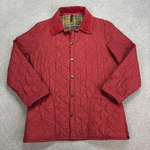 Barbour Jacket Adult Small Red Quilted Country Field Hunting Coat Mens - Picture 1 of 8