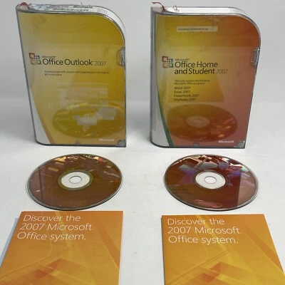 Microsoft Office Home and Student 2007 + Outlook Software with Product Keys - Image 1 of 4