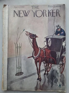The New Yorker Magazine - April 2, 1932 Issue - Horse & Carriage Cover - Picture 1 of 2