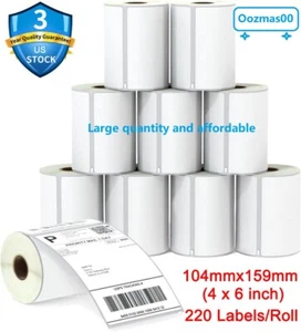 Thermal Shipping Labels Compatible with Dymo LW 1744907 4XL 4x6,5-100Rollens - Picture 1 of 22