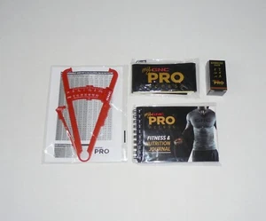 GNC 4 Piece Exercise Fitness Training Bundle Body Fat Caliper Stretch Bands Dice - Picture 1 of 9