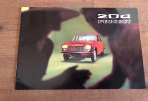 Vintage Peugeot 204 Brochure 1971 - Picture 1 of 13