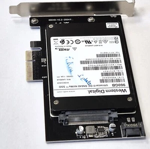 WD Western Digital SN640 960Gb NVMe Gen3 RI SSD 2.5 U.2 con adaptador PCI-Express - Imagen 1 de 2