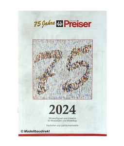 Preiser Neuheitenkatalog -Prospekt 2024 Modellbahn- Zubehör für H0 1:87 & 1:22,5 - Picture 1 of 1
