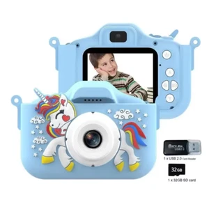 3D Digital Camera Animal Unicorn 48MP Children Mini Toy Take Pictures and Videos - Picture 1 of 19