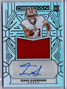 2024 Ossidiana Calcio Argento Isaac Guendo ROOKIE JERSEY AUTO 49ERS 97/99 - Foto 1 di 2