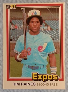 1981 Donruss #538 Tim Raines RC HOF🔥📈👀 Some Corner & Edge Wear Clean Surface - Picture 1 of 6