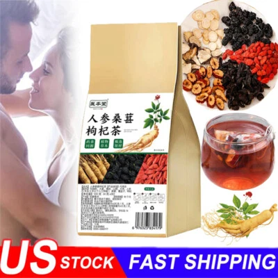 Ginseng Mulberry Medlar Tea, liver tea,kidney health Kidney Tea Chinese Herbal  - Image 1 of 4