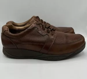 Xelero Men Stockholm Brown Leather Orthotic Casual Walking Shoes Sz 13 4E X WIDE - Picture 1 of 9