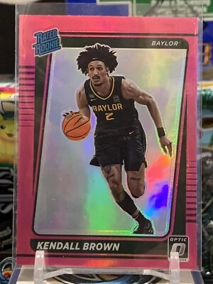 Kendall Brown 2022 Chronicles Optic Draft Picks Pink Rated Rookie GL3W - Image 1 of 2