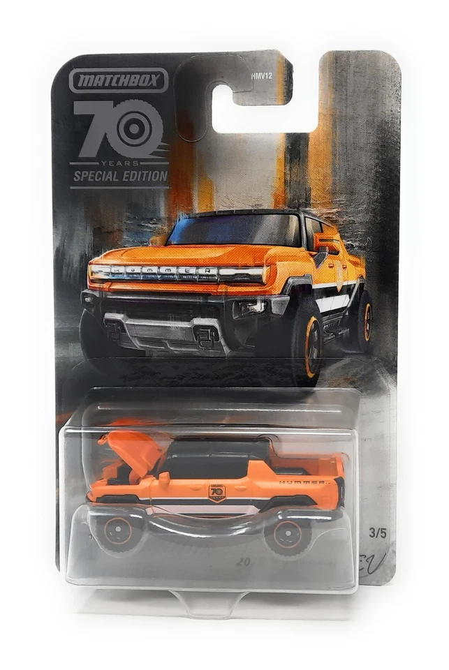 Matchbox Superfast 2022 GMC Hummer EV arancione. Parti mobili 70 anni. 3/5 - Immagine 1 di 1