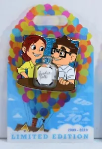 Disney Up 10th Anniversary Carl & Ellie Paradise Falls Money Jar 3-D Pin LE 3000 - Picture 1 of 1
