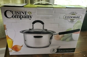 Cuisine Company 2 Quart Sauce Pan w Lid - Picture 1 of 1