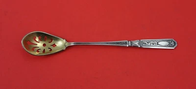 Cuchara de oliva de plata esterlina Saint Dunstan perseguida por Gorham GW pcd original 5 3/4" Foto 1 de 2