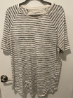 On The Byas Striped Short Sleeve Tee Size L