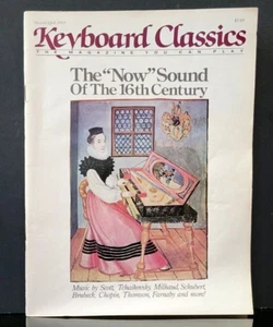 1985 Keyboard Classics book NOW SOUND OF THE 16th CENTURY Sheet Music book - Picture 1 of 5
